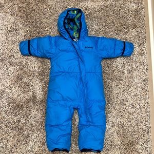 Columbia one piece snow suit 12-18 months old.
